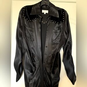 Divine Heritage Long Sleeve Maxi Shirtdress, size small